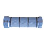 Poignées de guidon 866 Chrome/Bleu 22/25