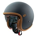 Casque jet VINTAGE U9BM COUTURE ORANGE