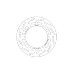 Disque de frein Rond DISQUE DE FREIN AVANT