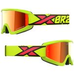 GOX FLAT OUT MIRROR FLO YELLOW/BLACK/FIRE - RED MIRROR 2022
