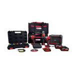  elektroportativ - Bohrmaschine, Schleifmaschine, Mini-Schlagschrauber und Zubehör Werkzeugset