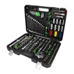 Cofre de ferramentas 1/4"+3/8"+1/2", 132 pcs
