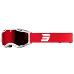 Máscara de cross IRIS 2.0 - BRANCO TÉCNICO VERMELHO BRILHANTE 2023