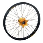 Rueda trasera dimensiones 16 x 1,85 Negro/Oro rueda grande