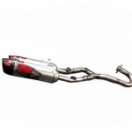  CARBONPUNT MET DUBBELE UITLAAT Volledige lijn