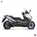 Ligne Complète RACING BLACK EDITION COLLECT. 2-1 INOX & SILENCIEUX TITANE NOIR-CARBONE