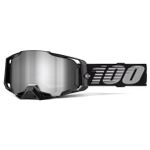 Masque cross 100% ARMEGA Noir - Ecran Mirror Silver 2025
