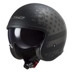 Casque LS2 OF599 - SPITFIRE II - BLACK FLAG