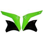Protección lateral de radiador verde/negro