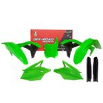 Kit de piezas de plástico Kawasaki verde flúor
