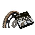 Kit chaine 525 Type Acier Premium