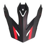 Visière TT TREK RALLY BLACK RED MATT 2026