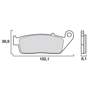 Plaquettes de frein BREMBO 07BB2607