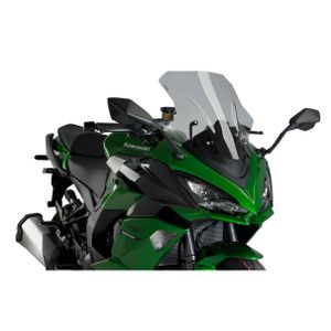 Puig Bulle Z-Racing Noir 20794N – Écran Aérodynamique Haute Performance Pour Aprilia TUONO 660 & V4 2021-2022