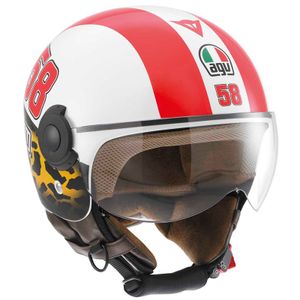 agv bali helmet Official As Roma Copter white, size M. Sports & Outdoors AGV Bali II - Colourway