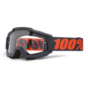 Masque cross 100% ACCURI SPECIAL ENDURO GUNMETAL - ECRAN DOUBLE CLAIR -  Masque - Motoblouz.com