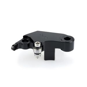 PUIG Levier D’Embrayage 3.0 Fixe Noir Avec Sélecteur Rouge – Compatible Ducati, Kawasaki, Yamaha, BMW, Harley & Plus