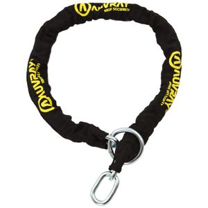 ANTIVOL VELO AUVRAY CHAINE + CODE A CHIFFRES JAUNE/NOIR LONGUEUR 1