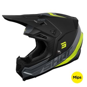 Casco de motocross Shot CORE CUSTOM 2024 Amarillo