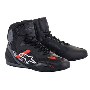 Baskets Moto Alpinestars FASTER-3 RIDEKNIT - Noir / Rouge