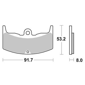 552HF Organique avant/arrière (selon modèle)