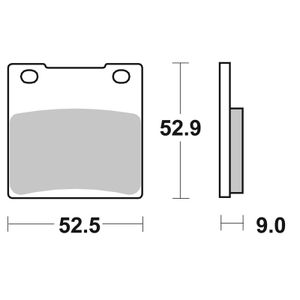 556HF Organique avant/arrière (selon modèle)