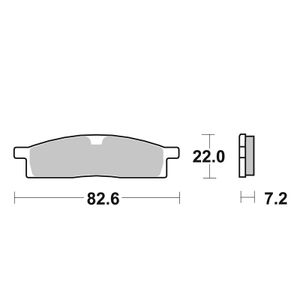 589SI Sinter Métal Fritté Racing avant