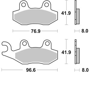 611HS Sinter métal fritté avant