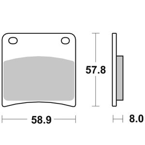 620LS Sinter Métal Fritté arrière