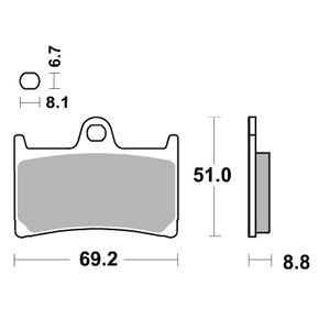 634HS Sinter Métal Fritté avant
