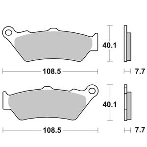 674LS Sinter Métal Fritté arrière