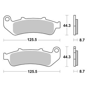 685HF Organique avant/arrière (selon modèle)