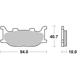 691HS Sinter Métal Fritté avant