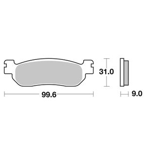 728LS Sinter Métal Fritté avant/arrière (selon modèle)
