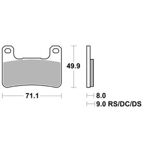 806HS Sinter Métal Fritté avant