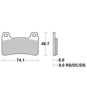 809HS Sinter Métal Fritté avant