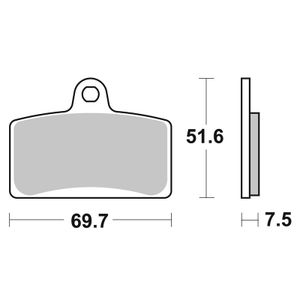 821HS Sinter Métal Fritté Avant