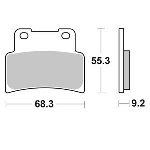 844HS Sinter Métal Fritté avant