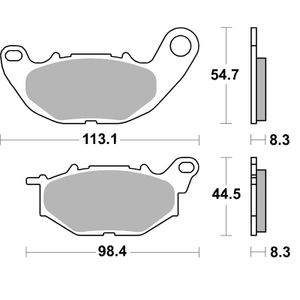931HS Sinter Métal Fritté Avant