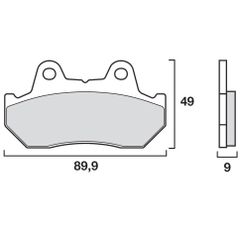 Sinter Metallo Sinterizzato anteriore/posteriore (a seconda del modello)