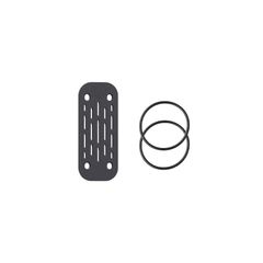 Spare elastic hook for motorbike and bicycle stands
