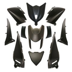 negro mate (11 piezas) maxi-scooter