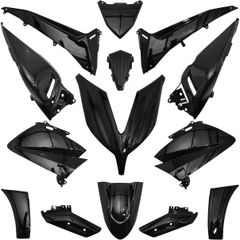 negro brillante (14 piezas) maxi-scooter