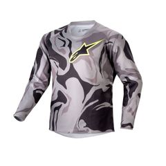 YOUTH RACER - TACTICAL - GRAY CAMO RED FLUO