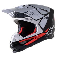 SUPERTECH S-M8 FACTORY - BLACK WHITE RED FLUO GLOSSY 2023