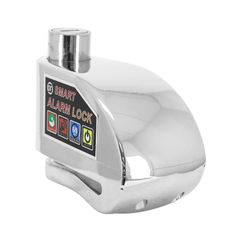 BLOQUE DISQUE ALARME SONORE DIAM 10mm 110dB CHROME CORDON RAPPEL DIMENSIONS 93x47 75 mm