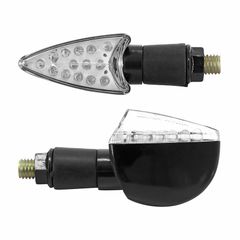 MOTO HINO 17 LEDS BASE ABS TRANSPARENT - 17 L 58mm - H 28mm 45mm HOMOLOGUE ECE PAIRE