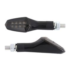 MOTO KIYO 8 SMD LEDS FRONT 2 REAR BASE TRANSPARENT ABS - MAT L 82mm - H 25mm 28mm CE APPROVED PAIR