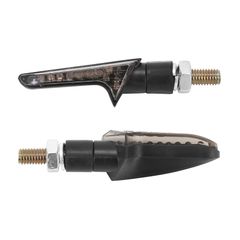 MOTO MINI KOBE 12 LEDS BASE ABS FUME - 12 ORANGE LONG 70mm - LARG 24mm - HAUT 21mm HOMOLOGUE CE PAIRE