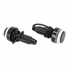 LEDS KONUS ALU TRANSPARENT - DURCHMESSER 17 mm 6 ORANGE PAAR